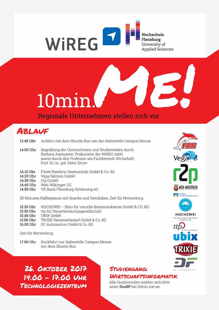 10min.me! Veranstaltung Wirtschaftsinformatik