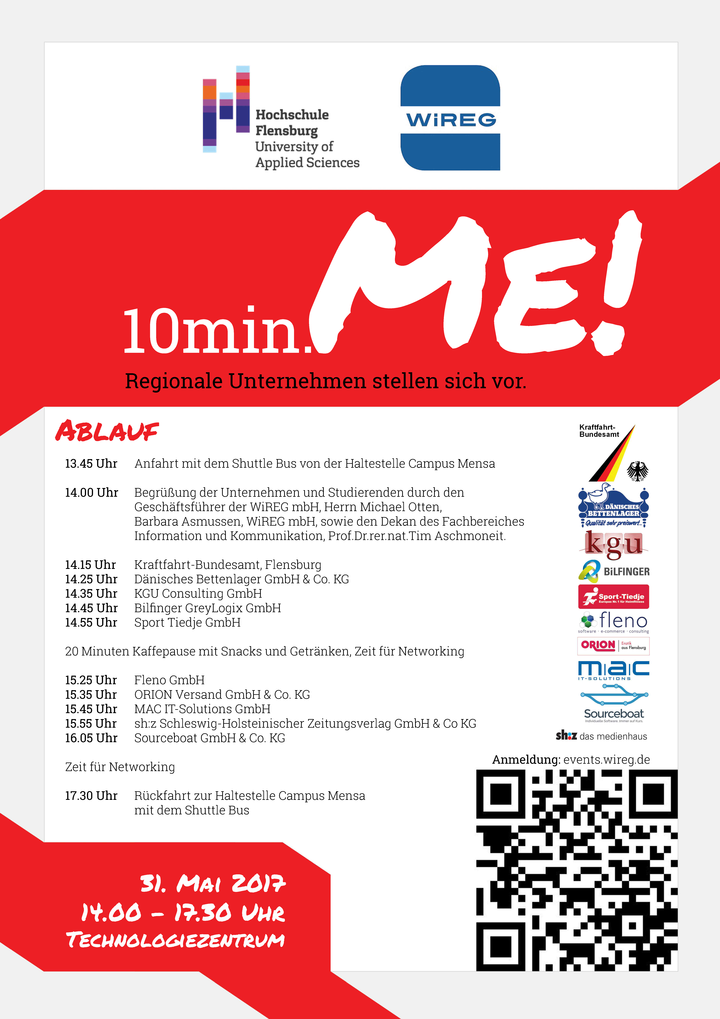 Plakat der Veranstaltung 10min.me! aus dem Jahr 2017